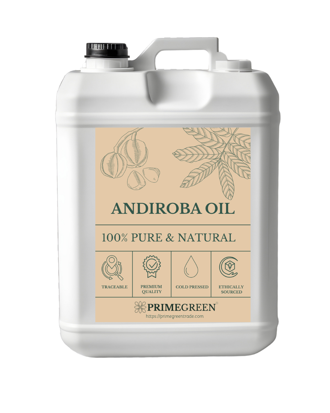 Andiroba oil jerrycan