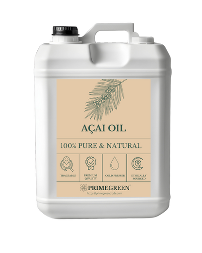 Açai oil jerrycan