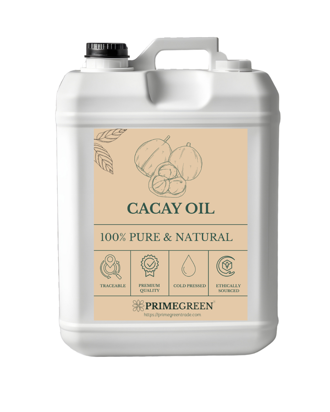 Cacay oil jerrycan