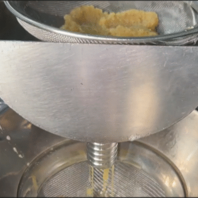 Filtration process cacay oil