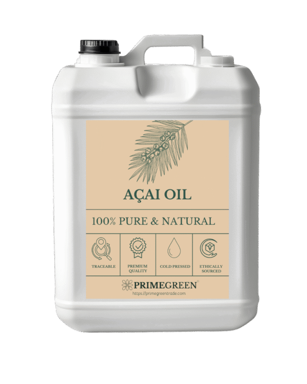 Açai oil jerrycan