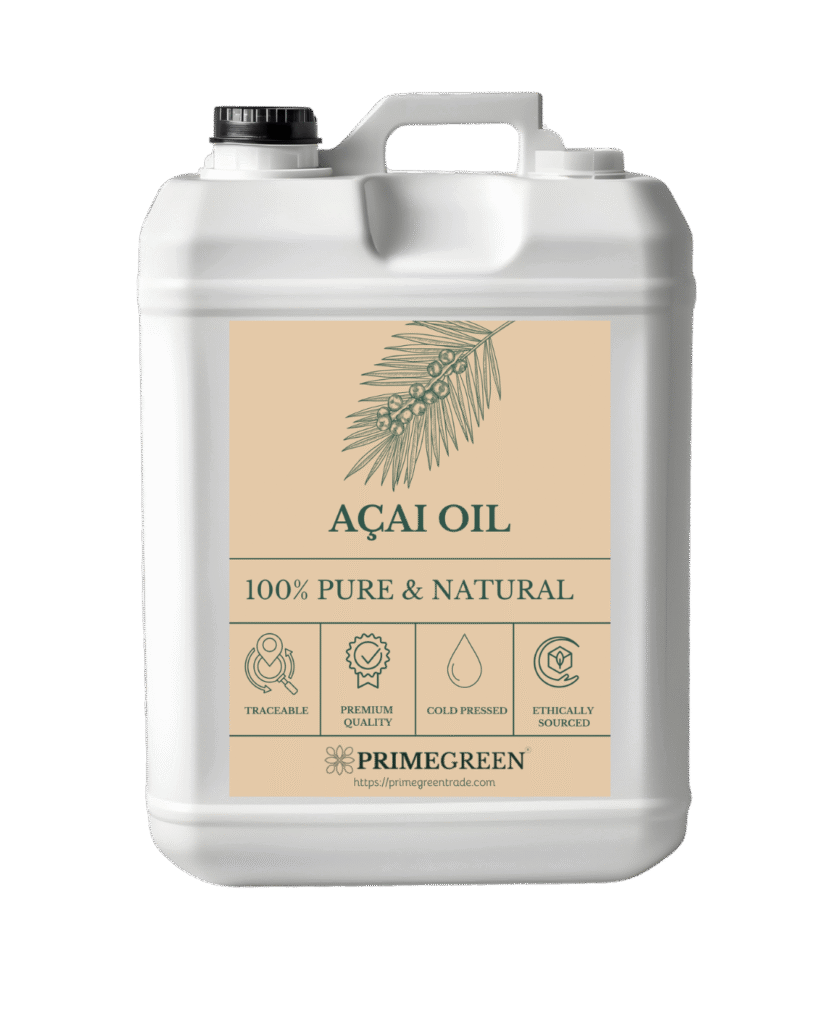 Açai oil jerrycan